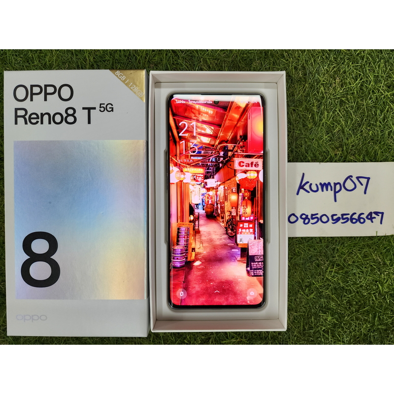 ขาย OPPO Reno8 T 5G สีทอง Sunrise Gold RAM 8 ROM 128 มือ2 สภาพสวย มีประกัน 8900 บาท ครับ