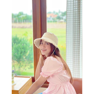 Brim Bucket Canvas - หมวกบัคเก็ตชายรุ่ยผ้าแคนวาส แต่งปีกรุ่ยรอบหมวก มีมากกว่า20สี