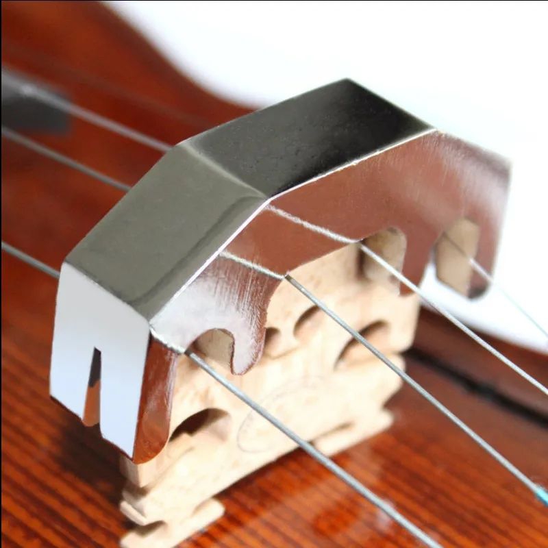Violin Mute - METAL PRACTICE MUTE (Chromium)ตัวช่วยลดเสียงสำหรับไวโอลิน
