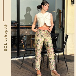 POR001 Orikami Pants ~ Linen | Indian silk