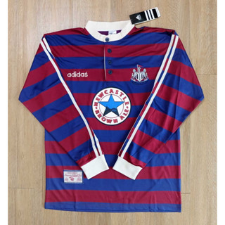 !!!เสื้อบอล ย้อนยุค นิวคาสเซิล New Castle แขนยาว Retro Kit (พร้อมส่ง)