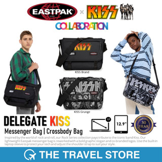 EASTPAK x KISS Delegate Messenger Bag | Crossbody Bag กระเป๋าสะพายข้าง ลายวงคีส ร็อค แอนด์ โรล