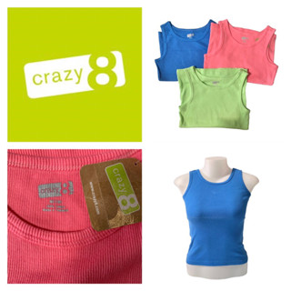 crazy8 เสื้อกล้าม คอกลม ผู้หญิง ผ้ายืด