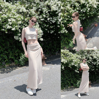 SLYQ ZOLINA CROP TOP &amp; LOW WAIST SKIRT SET เซตเสื้อแขนกุดกับกระโปรงเอวต่ำ