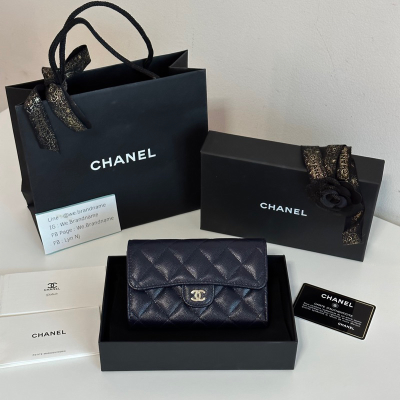 Chanel medium trifold wallet