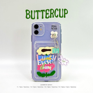 myutarot เคสมือถือใส่บัตร สำหรับไอโฟน ลาย Buttercup เคสมือถือ เคสใส่การ์ด เคสน่ารัก