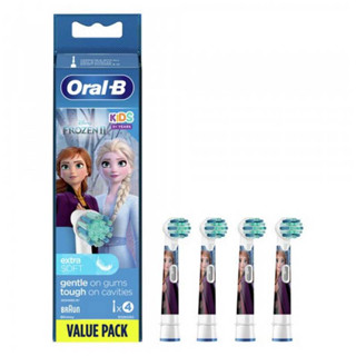 Oral B ดิสนีย์โฟรเซ่น เด็ก ๆ หัวแปรงสีฟันไฟฟ้า Frozen Children Kid Electric Replacement Toothbrush Heads 3-12 Years