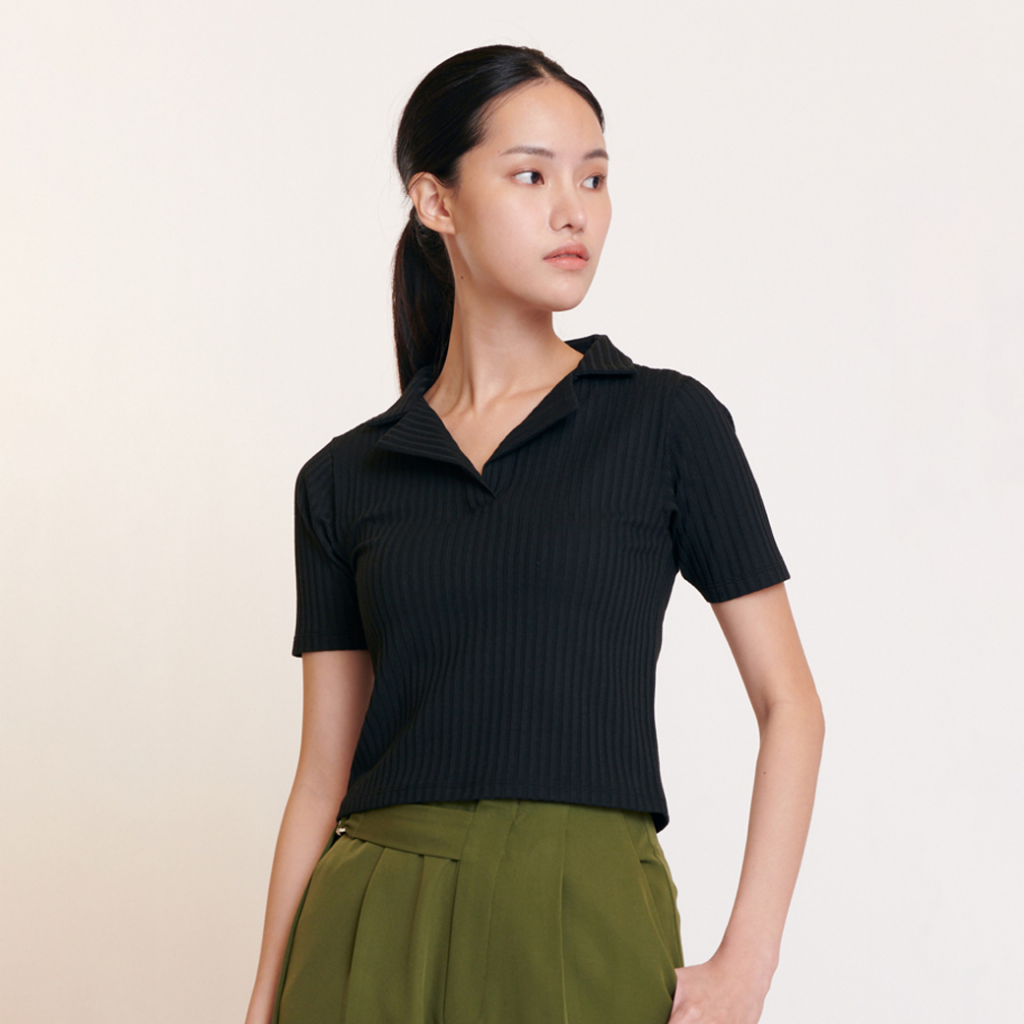 Khaki Bros. - Polo Cropped - เสื้อโปโลทรงครอป - KL23K003