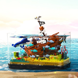 ตัวต่อ ตู้ปลา Zhe Gao DZ 6101 &amp; 6102 Aquarium Ocean World 559pcs