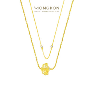 Mongkon Gold ทองคำแท้บริสุทธิ์สูง 96.5% สร้อยคอ 2 สลึง Ginkgo Necklace