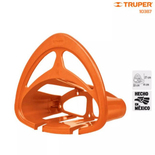 TRUPER 10387 ที่แขวนสายยางพลาสติก สีส้ม พร้อมช่องเก็บหัวฉีด Ø1/2" (GAN-MA)