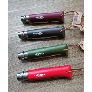 Opinel Trekking No.8 Colorama มีดพกพา ด้ามสี มีดยอดนิยม มีดนำเข้า จากฝรั่งเศส (Made in France) by Jeep Camping