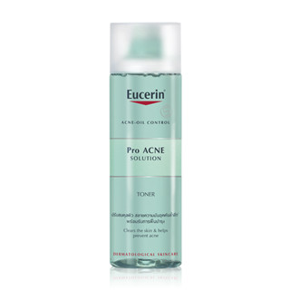 Eucerin Pro Acne Solution Toner 200ml.  ยูเซอรีน โปร แอคเน่ โทนเนอร์ สำหรับผิวเป็นสิวง่าย