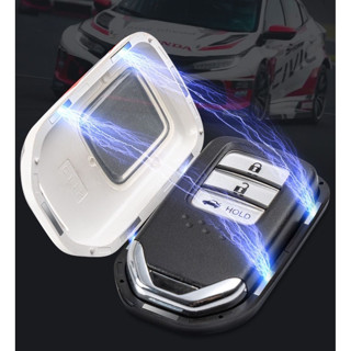 เคสรีโมทรถ Honda Smart Key  Gen 10 ครอบรีโมทหน้าหลังด้วยแม่เหล็ก  และแผ่น TPU ใสปิดปุ่มกันรอยเข้ารูป  Model Honda Accord