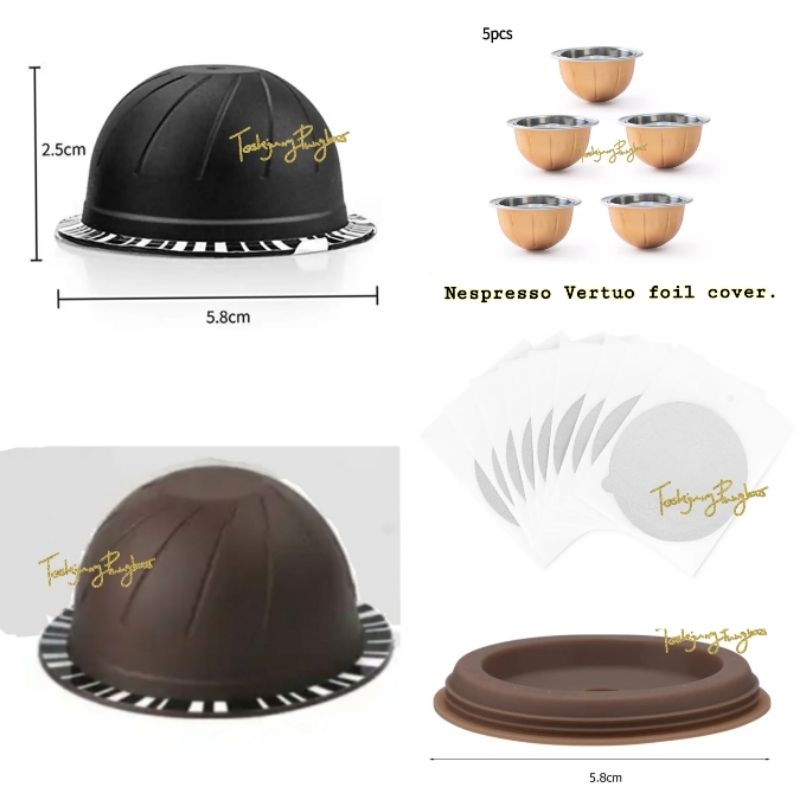 (จัดส่งในไทย)แคปซูลกาแฟใช้ซ้ำ Nespresso vertuo refill.