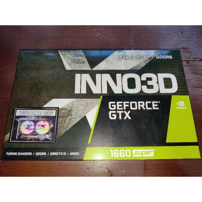 การ์ดจอ Inno3D GTX 1660 Super รุ่น Super Twin X2 OC RGB 6 gb มือสอง ครบกล่อง