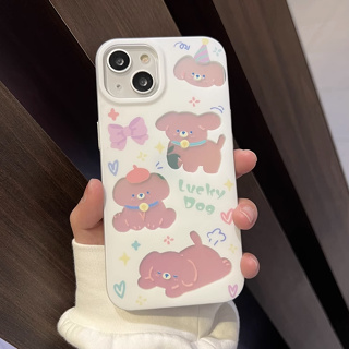 ❤️จัดส่งทันที❤️เคสไอโฟน11/12/13/14 Pro max Cute Lucky Puppy เคสซิลิโคน Laser Case For iPhone 11,12,13,14,12PM,13PM,14PM