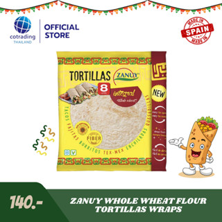 แผ่นแป้งตอติญ่าสำเร็จรูป ผสมธัญพืช - Zanuy Whole Wheat Flour Tortilla Wraps