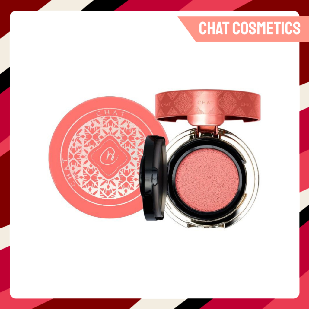 (NO BOX) CHAT Perfect Shine Cushion Blusher ปัดแก้มเนื้อคุชชั่น 6g. (ไม่มีกล่อง)