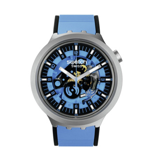 Swatch นาฬิกาผู้ชาย AZURE BLUE DAZE รุ่น SB07S106