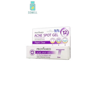 PROVAMED Rapid Clear Acne Spot Gel เจลแต้มสิวอักเสบ 10 g.