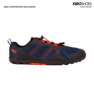 XERO SHOES Barefoot shoe รองเท้าผ้าใบรุ่น AQUA X SPORT ผู้ชาย สี Moonlit Blue / Orange รองเท้าเทรล ลุยน้ำ ARM-MBO