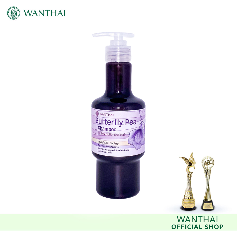 (แชมพูอัญชัน) Wanthai Shampoo ว่านไทย แชมพูดอกอัญชัน  ขนาด 350ml. - รูปที่ 4
