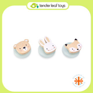 Tender Leaf Toys เฟอร์นิเจอร์เด็ก เฟอร์นิเจอร์ไม้ ตะขอลายสัตว์น้อย Forest Hooks