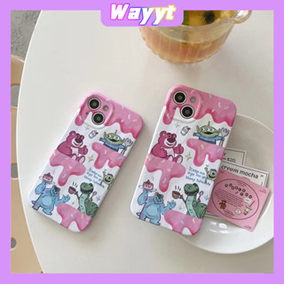 💖New💖iPhone 14 13 12 11 Pro Max เคส for เคสไอโฟน11 น่ารัก บางเบาพกพาง่าย การ์ตูน Strawberry Bear เรียบง่าย หวานสวย Case