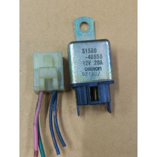 รีเลย์ 12v.20A  4ขา  OMRON  แท้ญี่ปุ่น พร้อมปลั๊กไฟ  รุ่นสุดทนทาน  มือ2ญี่ปุ่น เชียงกง