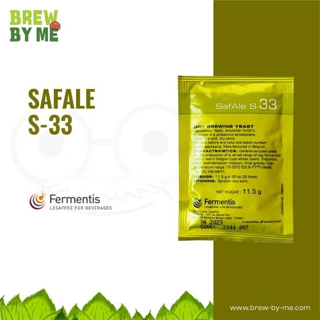 ยีสต์หมักเบียร์ Fermentis SafAle™ S-33 #homebrew