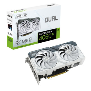 ASUS GeForce RTX 4060 Ti Dual White OC Edition 8GB GDDR6 Graphics Card การ์ดจอ