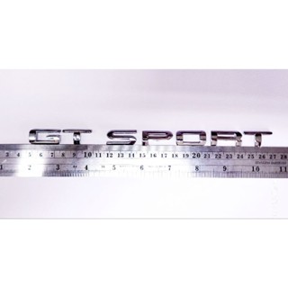 โลโก้ตัวอักษร GT SPORT ผลิตจาก ABS คุณภาพดี ชุบโครเมี่ยมแท้ สินค้าผลิตประเทศไทย Made In Thailand