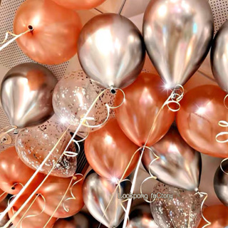 ชุดลูกโป่ง กลิตเตอร์ ลูกโป่งเมทัลลิค ลูกโป่งโครเมี่ยม ลูกโป่…