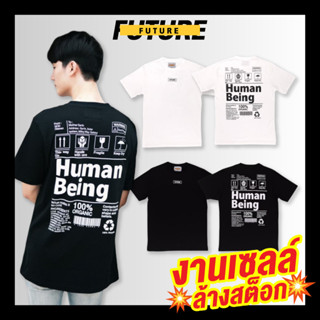 💥Saleล้างสต็อก-งานแบรนด์💥 เสื้อยืดโอเวอร์ไซส์ Oversize ผ้าcotton100% งานแบรนด์ไอ จี เนื้อผ้าดีมาก - Future รุ่นHuman