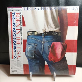 แผ่นเสียง Bruce Springsteen อัลบั้มชุดที่ 7 Born In The USA อันดับ 1 billboard (1984) แผ่นญี่ปุ่น สภาพปก/แผ่น VG++/VG++