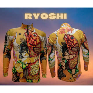 เสื้อตกปลา JK Thailand  เสื้อกันยูวี สำหรับกีฬากิจกรรมกลางแจ้ง ลาย RYOSHI ป้องกันรังสี UV 80% แห้งเร็ว