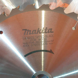MAKITA มากีต้า ใบเลื่อยวงเดือน ใบตัดไม้ แท้ ขนาด 6 นิ้ว 7 นิ้ว 8 นิ้ว 9 นิ้ว 10 นิ้ว และ 12 นิ้ว ฟันคาร์ไบด์ หนา คมจัด
