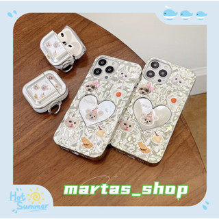 ❤️ส่งของขวัญ❤️ เคสไอโฟน 11 12 13 14 Pro Max พื้นผิวกระจก รูปหัวใจ สาวน่ารักหัวใจ หวานสวย Case for iPhone สาวน่ารักหัวใจ