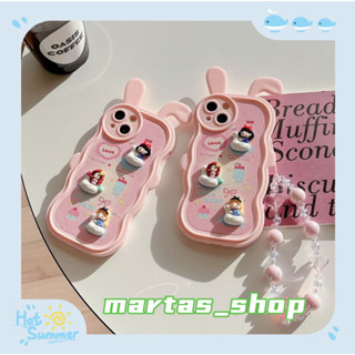 ❤️ส่งของขวัญ❤️ เคสไอโฟน 11 12 13 14 Pro Max กระต่าย สาวน่ารักหัวใจ แฟชั่น หวานสวย ฤดูร้อน Case for iPhone สาวน่ารักหัวใจ