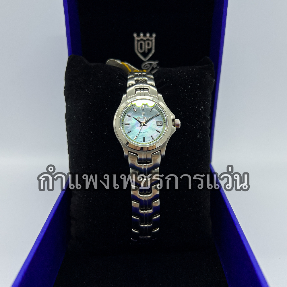 [ส่งฟรี] Olym Pianus (OP) นาฬิกาข้อมือหญิง รุ่น 5645L-403E (ฟ้า, ขาว, ทอง)