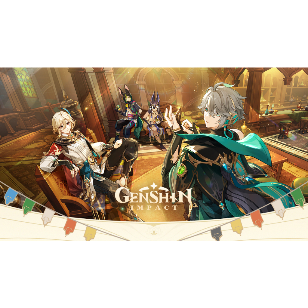 พร้อมส่ง / Official Genshin Impact Square Badge เกนชิน รูปที่ 5