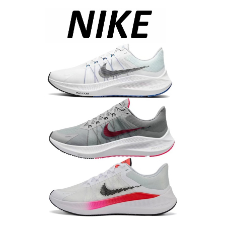 【ของแท้ 100%】NIke Zoom Winflo 8 Low-Top รองเท้าวิ่งกีฬาสำหรับผู้ชายและผู้หญิง