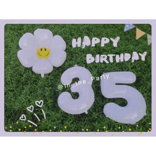 ร้านไทย ส่งไว ลูกโป่งตัวเลขสีขาว ลูกโป่งวันเกิด 32 นิ้ว 40 นิ้ว