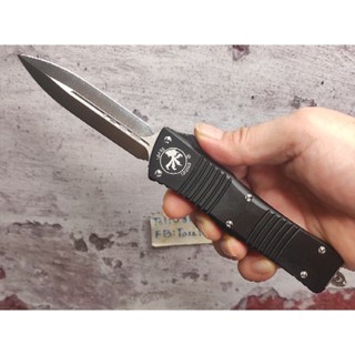 มีดสปริง Microtech รุ่น Combat Troodon สำเนาจีน เป็นมีดสปริงคอมแบท ใบใหญ่ ด้ามใหญ่จับเกินมือออกแบบมาเพื่อเจ้าหน้าพิทักษ์