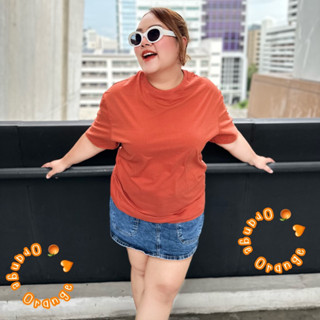 อก42-46” สีส้มรักพ่อ 🍊🧡 เสื้อยืดคอกลม ทรงโอเวอร์ไซส์ oversize เนื้อผ้านุ่มมาก ใส่สบาย ไม่ร้อนกับวันชิลๆ