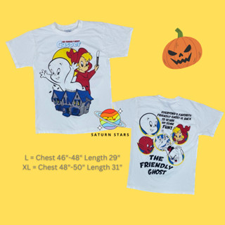 เสื้อยืด สกรีนลาย Casper &amp; Kid (ป้าย Bootleg)