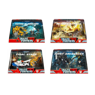 RE] HASBRO : TRANSFORMERS MOVIE 2007 : DX SCREEN BATTLES SET ชุดฉากในภาพยนต์ ครบชุด 4 แบบ ของใหม่ หายาก ของแท้ 100%