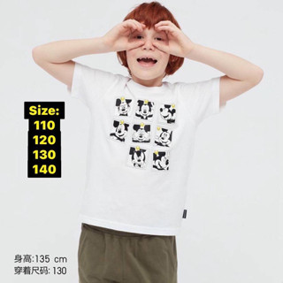 GU682 #เสื้อยืดสีขาวUniqlo #เสื้อยืดเด็ก #พร้อมส่ง