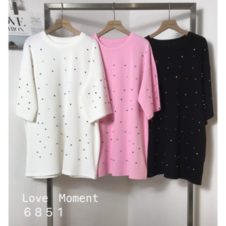 เสื้อยืดสไตล์เกาหลี ทรงโอเวอร์ไซส์ งานสวย น่ารักกกกCode 6851